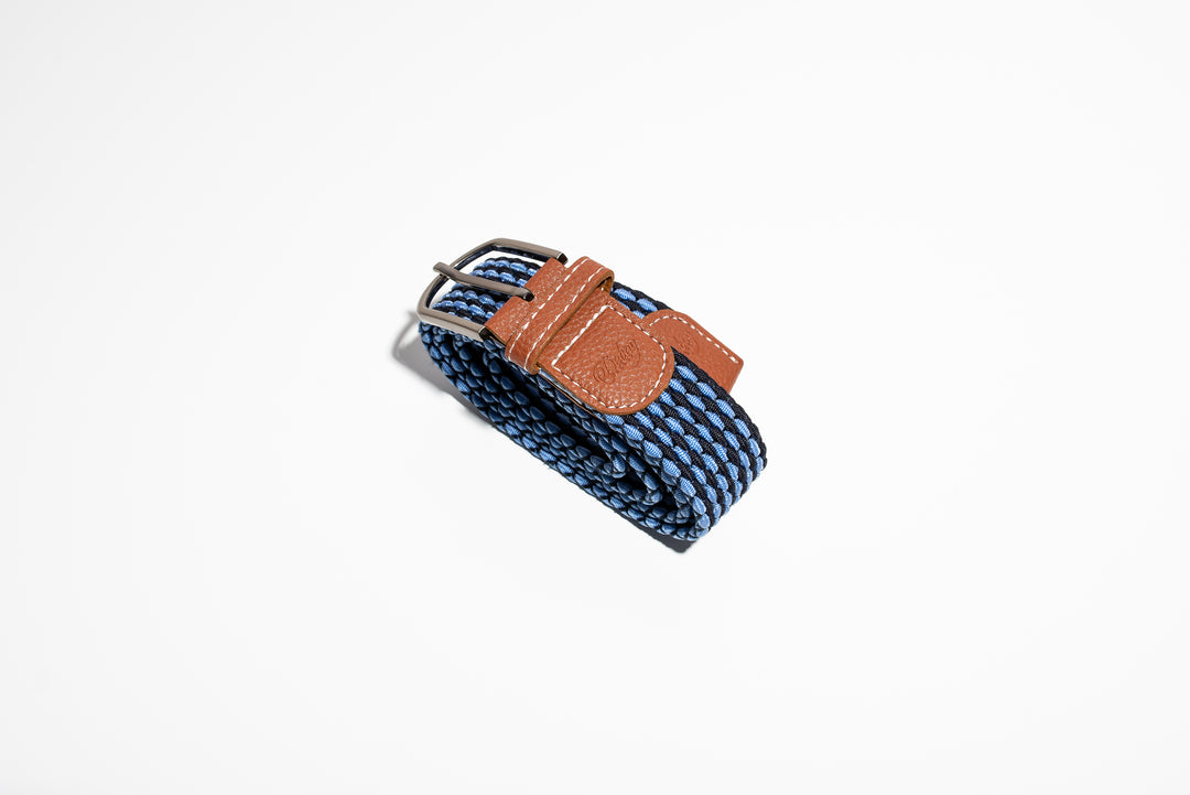 Ceinture bleue charette & noire