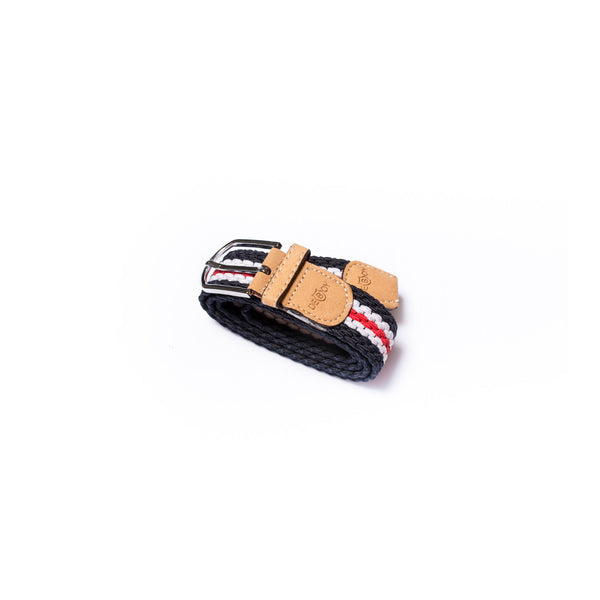 Belt With Black White Red Stripes Le Coq Chic