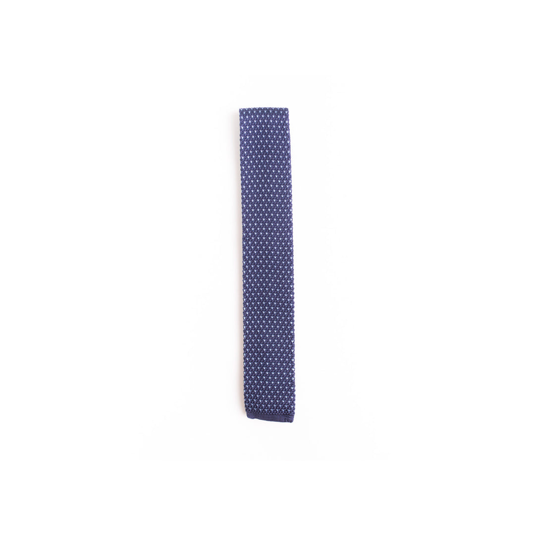 Blue Purple Tie With White Dots René Ducaud 