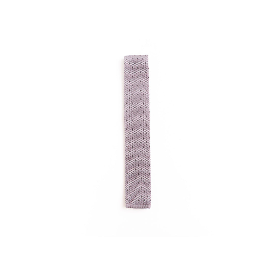 Gray Purple Tie With Black Dots Joseph Bourdieu